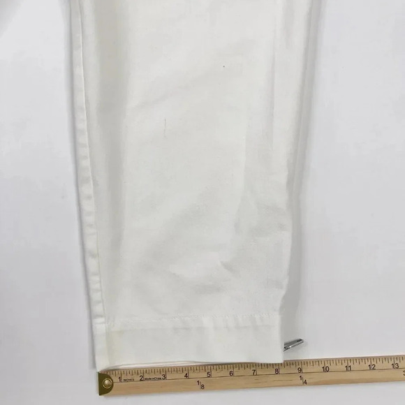 Lafayette 148 White Cropped Pant 24W - Picture 7 of 12